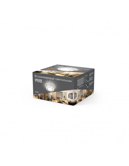 Светильник Gauss Backlight BL090 Кругл. Белый/Белый, Gu5.3, 3W, LED 3000K 1/30