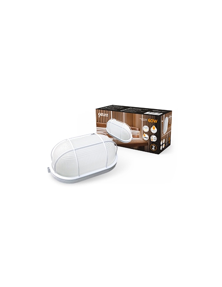 Светильник Gauss НБП IP54 212*105*85 овал с решеткой под лампу Е27 max 60W, 1/12