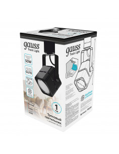 Светильник трековый Gauss куб GU10 220V IP20 60*145мм... 2