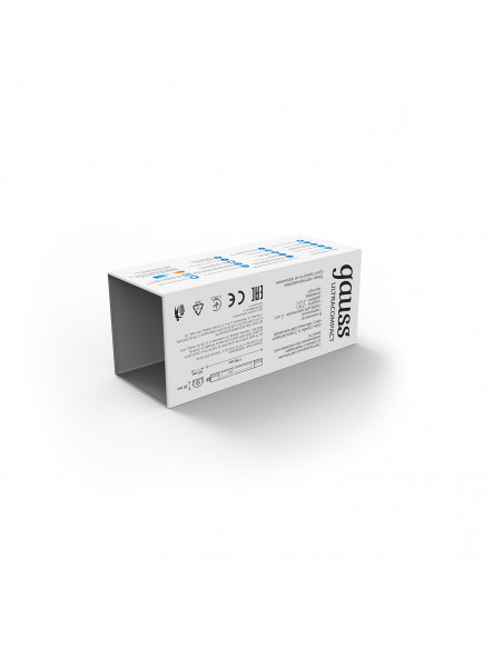 Светильник светодиодный Gauss IP65 1190*40*30мм 36Вт 3630lm 6500К ULTRACOMPACT линейный матовый 1/20