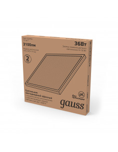 Светильник светодиодный Gauss IP20 595*595*19мм 36W... 2