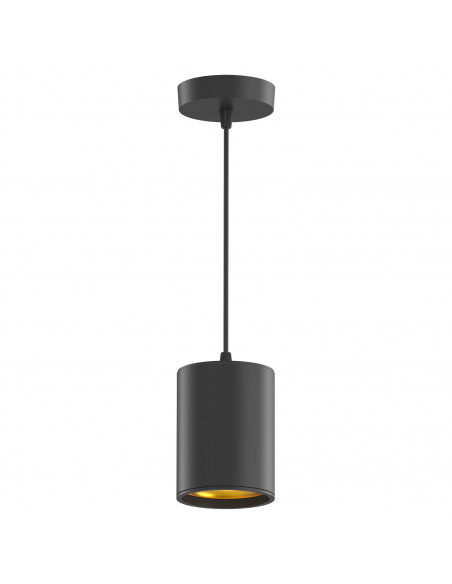Светильник Gauss Overhead подвес цил12W 660lm 3000K 170-240V IP20 79*100мм черный золото LED 1/10