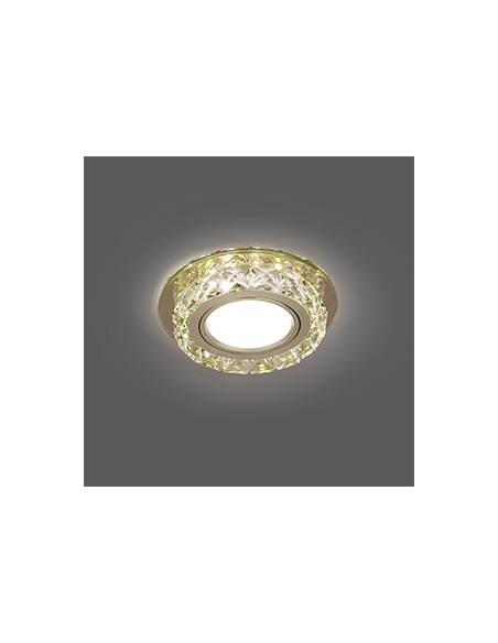 Светильник Gauss Backlight BL043 Кругл. Шампань/Кристалл/Хром, Gu5.3, LED 2700K 1/40