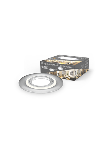 Светильник Gauss Backlight BL141 Кругл. Хром....