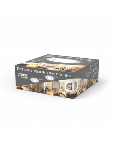 Светильник Gauss Backlight BL141 Кругл. Хром....