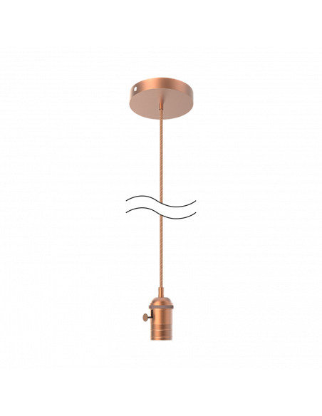 Светильник подвесной Gauss Decor PL043 медный E27, 1 м, 1/40