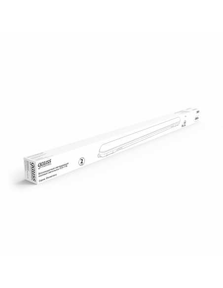 Светильник линейный Gauss СПП-176 Elementary 36W 2880lm 6500K 200-240V IP65 1200*76*66мм LED 1/12