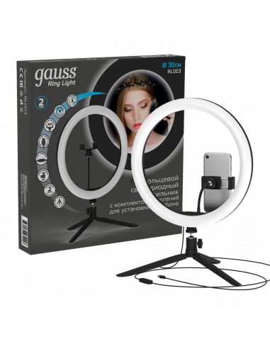 Светильник Gauss кольцевой 15W 800lm 3000-6500K...