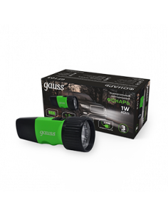Фонарь ручной Gauss модель GFL103 1W 40lm NI-MH 250mAh...
