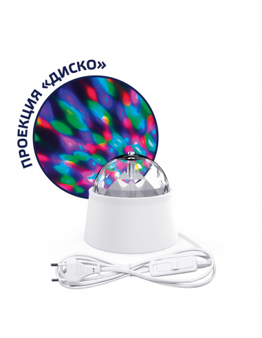 Светильник  MOOD "диско" 3W 220-240V белый с...