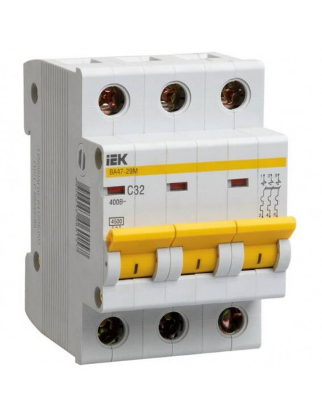 Выключатель автоматический ВА47-29 3Р 32А 4,5кА IEK