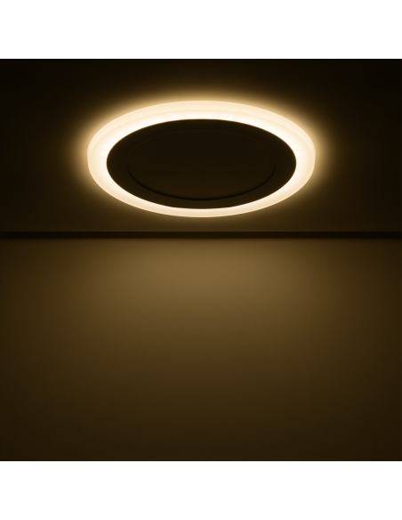 Светильник Gauss Backlight круг 12+4W 960lm 3000K 180-265V IP20 монт Ø170 190*31мм 3 реж  LED 1/20