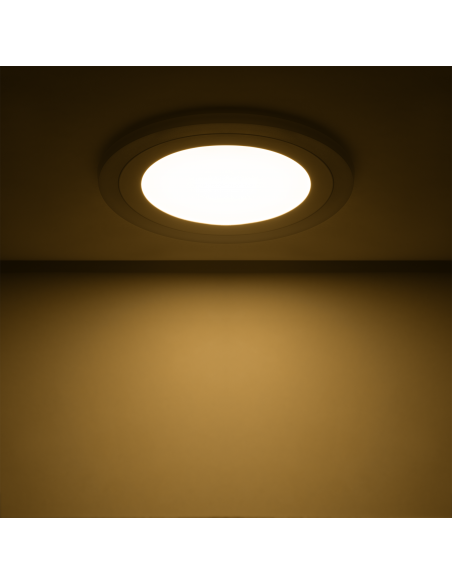 Светильник Gauss Backlight круг 12+4W 960lm 3000K 180-265V IP20 монт Ø170 190*31мм 3 реж  LED 1/20