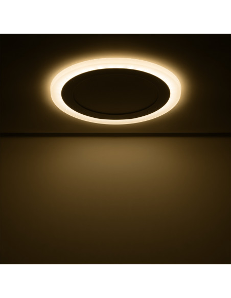 Светильник Gauss Backlight круг 12+4W 960lm 3000K 180-265V IP20 монт Ø170 190*31мм 3 реж  LED 1/20