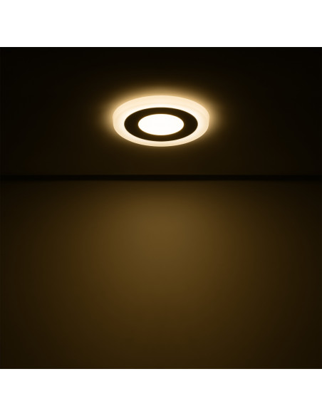 Светильник Gauss Backlight круг 3+3W 350lm 3000K 180-265V IP20 монт Ø85 105*31мм 3 реж  LED 1/40