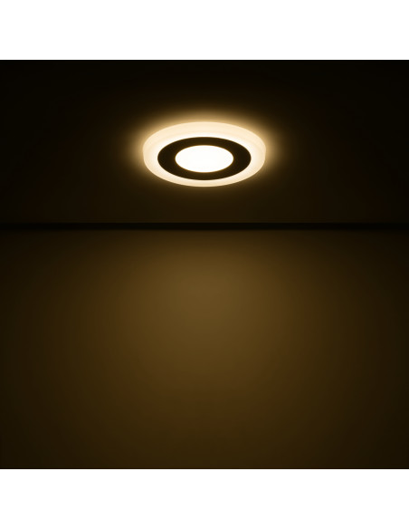 Светильник Gauss Backlight круг 3+3W 350lm 3000K 180-265V IP20 монт Ø85 105*31мм 3 реж  LED 1/40