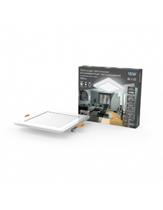 Светильник Gauss Backlight кв 12+3W 960lm 4000K 180-265V...