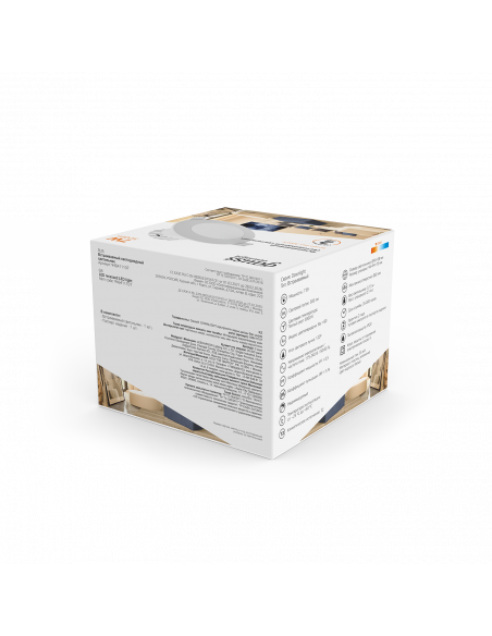 Светильник Gauss Downlight круг 7W 500lm 3000K 100-265V IP20 монтаж Ø65 90*56мм белый LED 1/20