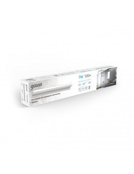 Настенный светодиодный светильник Gauss Venera BR003 7W 500lm 200-240V 420mm LED 1/20