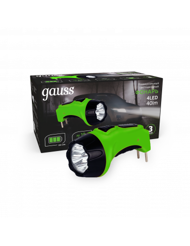 Фонарь ручной Gauss модель GFL104 4LED 40lm...