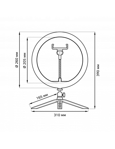 Светильник Gauss кольцевой 14W 700lm 3000-6500K...