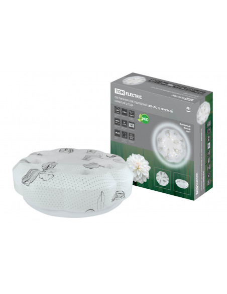 Светильник светодиодный LED СПС 12 15Вт 4000К D35см, Кристалл TDM