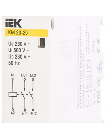 Контактор модульный КМ20-20 АС IEK