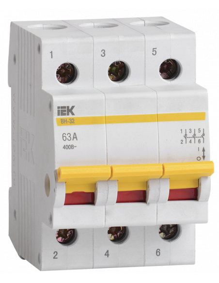 Выключатель нагрузки ВН-32 3Р 63А IEK