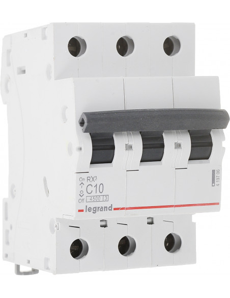 Автоматический выключатель Legrand RX3 3П 10A 4,5кА C