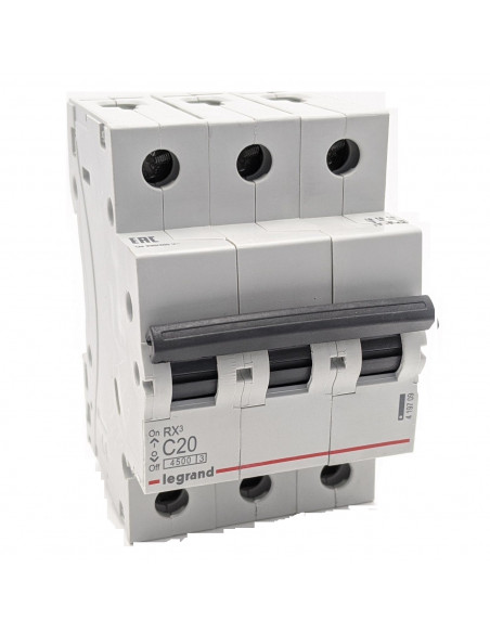 Автоматический выключатель Legrand RX3 3П 20A 4,5кА C