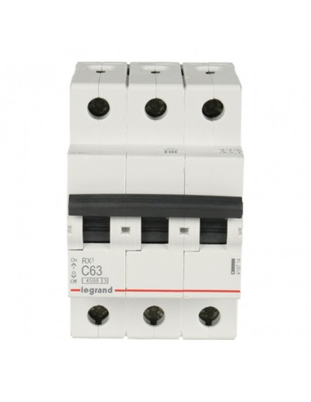 Автоматический выключатель Legrand RX3 3П 63A 4,5кА C