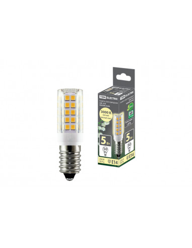Лампа светодиодная Е14-5 Вт-230 В-3000 К, SMD,...