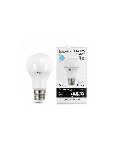 Лампа Gauss LED Elementary A60 10W E27 4100K