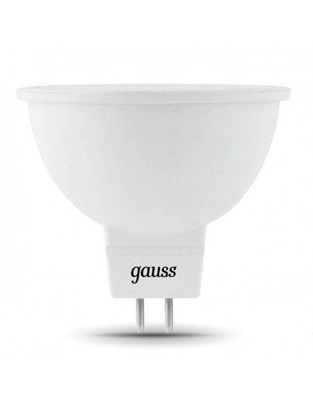 Лампа Gauss Elementary MR16 5.5W 430lm 3000К GU5.3 LED 1/10/100