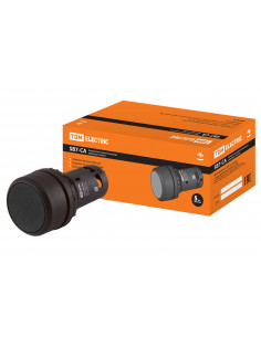 Кнопка SB7-CA25 d22мм 1з+1р черная TDM
